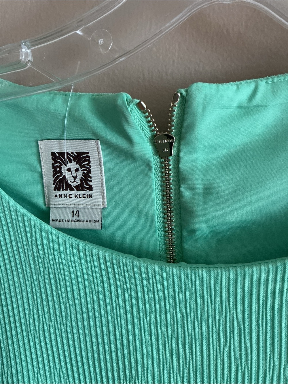 Anne Klein Sleeveless Mint Sheath Dress - Picture 3 of 4